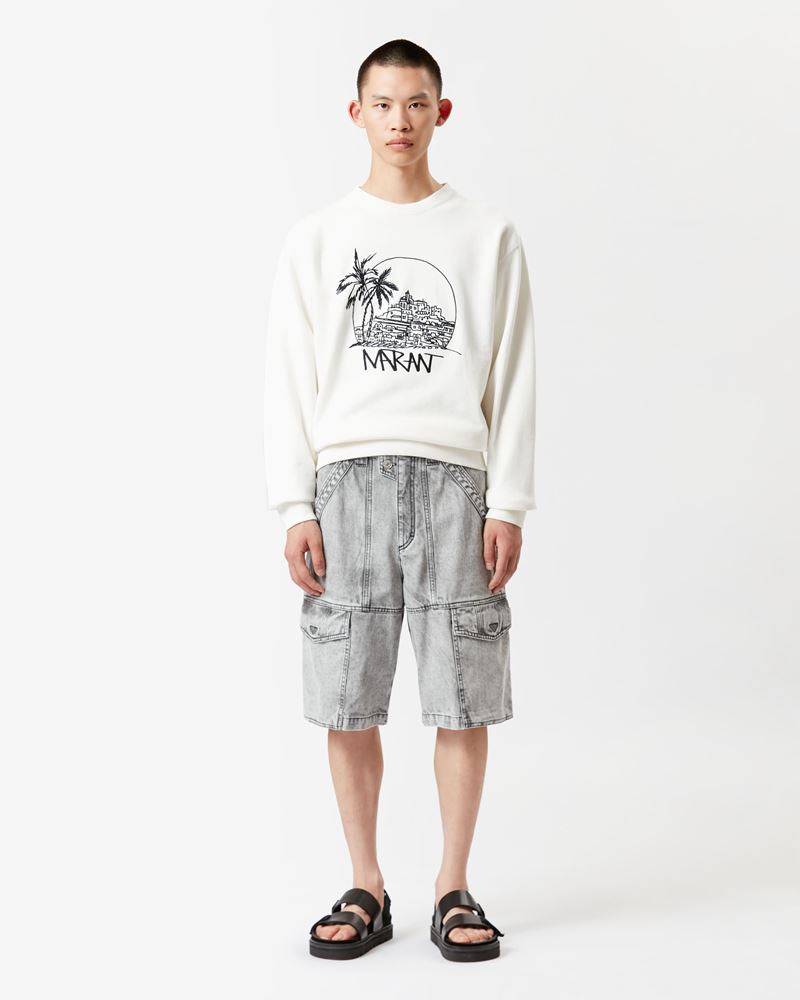 MIKOY EMBROIDED COTTON SWEATSHIRT